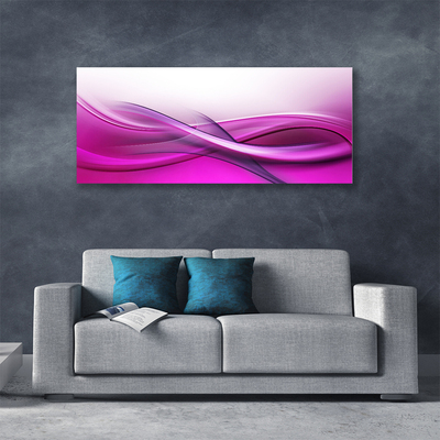 Canvas Wall art Abstract art pink white grey