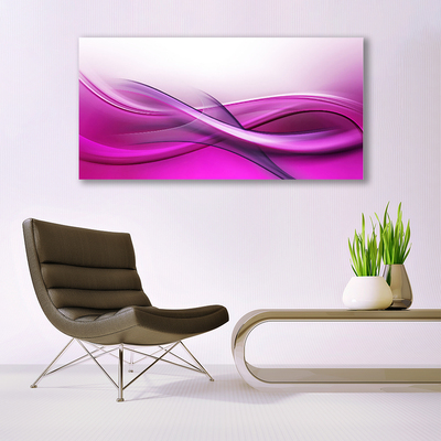 Canvas Wall art Abstract art pink white grey