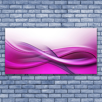 Canvas Wall art Abstract art pink white grey