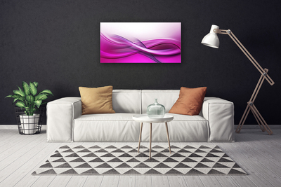 Canvas Wall art Abstract art pink white grey