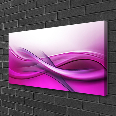 Canvas Wall art Abstract art pink white grey