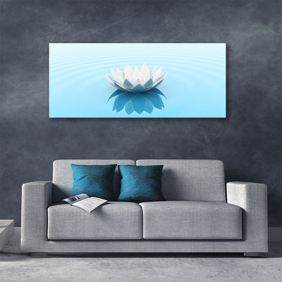 Canvas Wall art Flower floral white