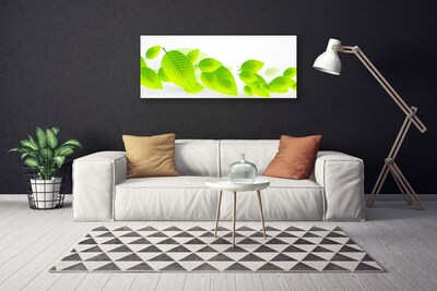 Canvas Wall art Leaves floral green