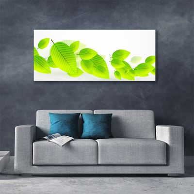 Canvas Wall art Leaves floral green