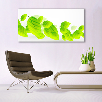 Canvas Wall art Leaves floral green