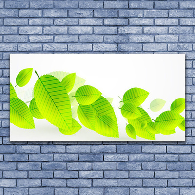 Canvas Wall art Leaves floral green