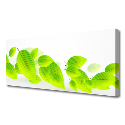 Canvas Wall art Leaves floral green