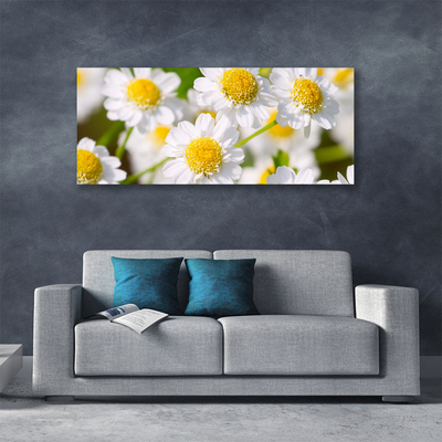 Canvas Wall art Daisy floral yellow white