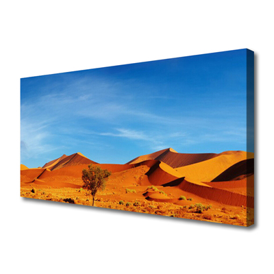 Canvas Wall art Desert landscape yellow