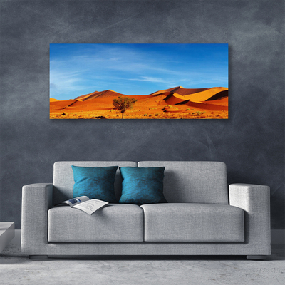 Canvas Wall art Desert landscape yellow