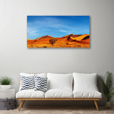 Canvas Wall art Desert landscape yellow