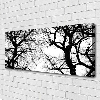 Canvas Wall art Trees nature black