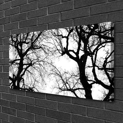 Canvas Wall art Trees nature black