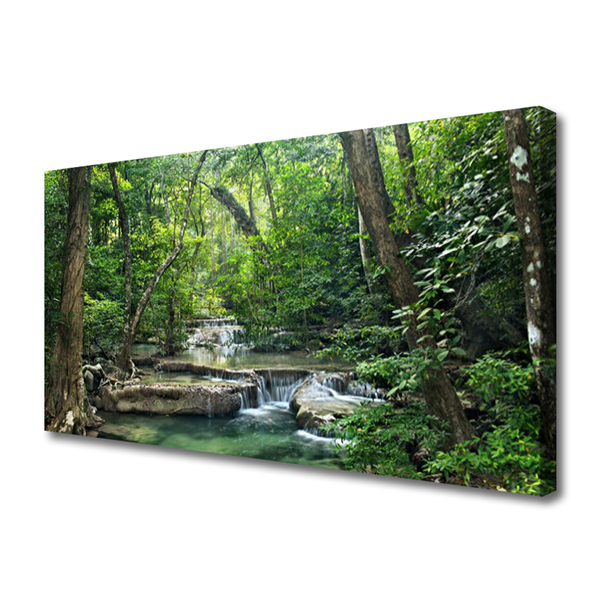 Frank Worthley Ikke vigtigt publikum Canvas Wall art Forest nature brown green - Tulup.co.uk