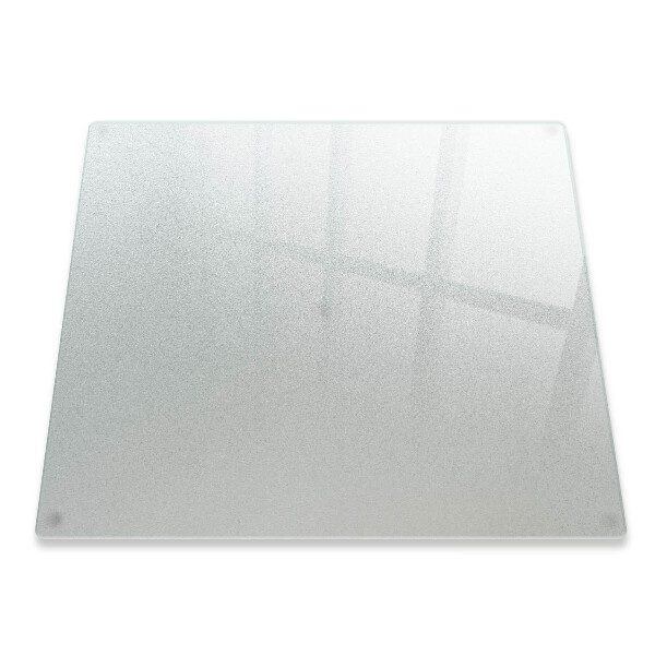 Worktop saver with square frosted glass surface