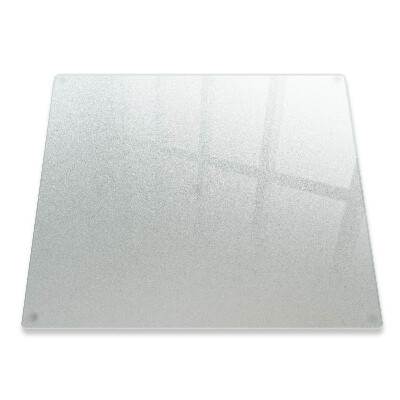 Worktop saver with square frosted glass surface