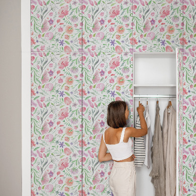 Furniture sticker Pastel flora