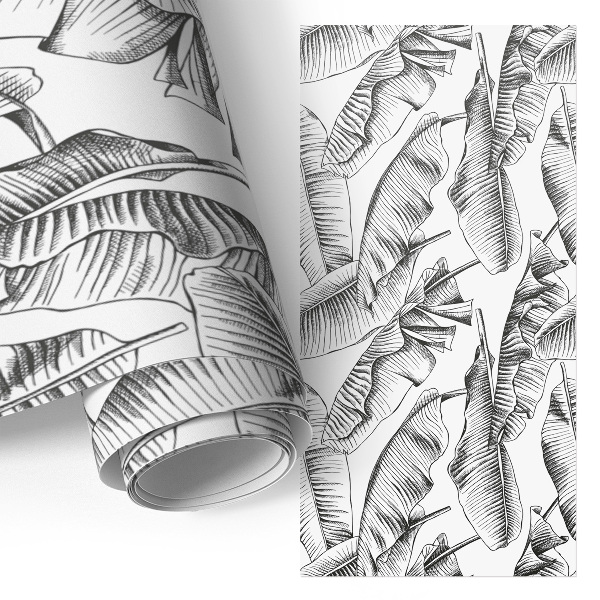 Furniture vinyl wrap Banana leaves