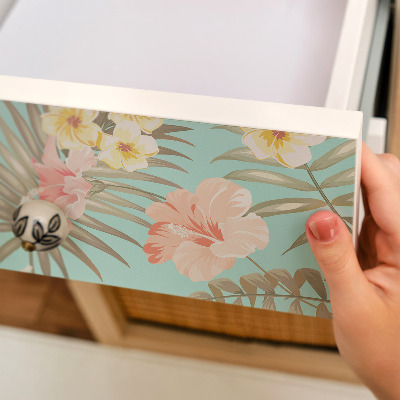 Self-adhesive furniture wrap Exotic flora