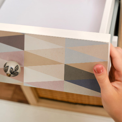 Furniture wrap Pastel geometry