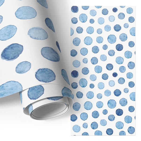 Furniture sticker Blue dots