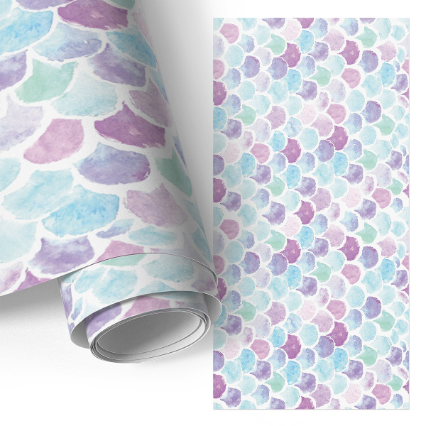 Self-adhesive furniture wrap Watercolor scales