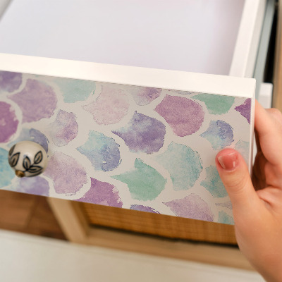 Self-adhesive furniture wrap Watercolor scales