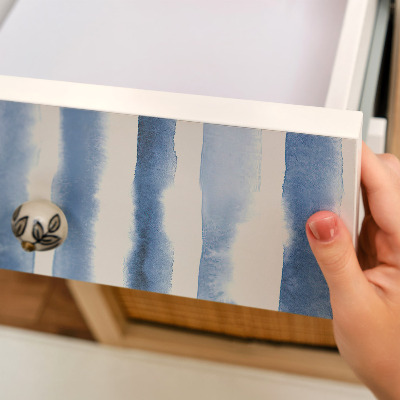 Furniture vinyl wrap Blue stripes