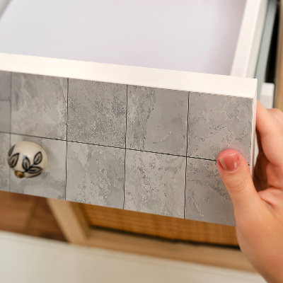 Furniture wrap Gray tiles