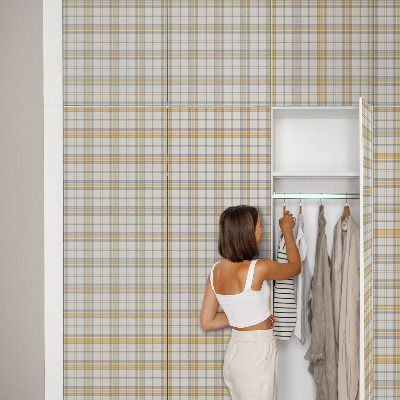 Furniture vinyl wrap Geometric grid