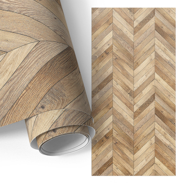 Self-adhesive furniture wrap Rustic herringbone