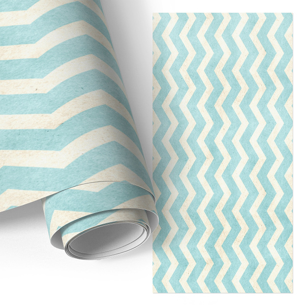 Furniture vinyl wrap Zigzag pattern