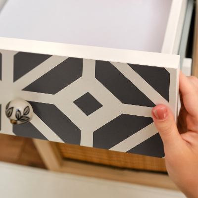 Furniture wrap Black and white pattern