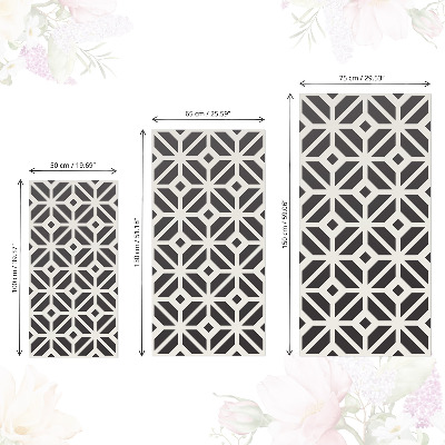 Furniture wrap Black and white pattern