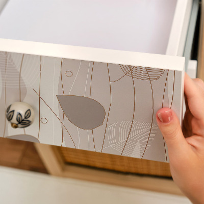 Furniture sticker Leafy pattern