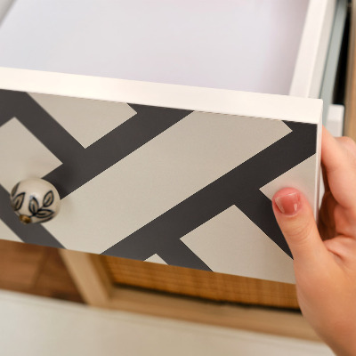 Self-adhesive furniture wrap Simple braid