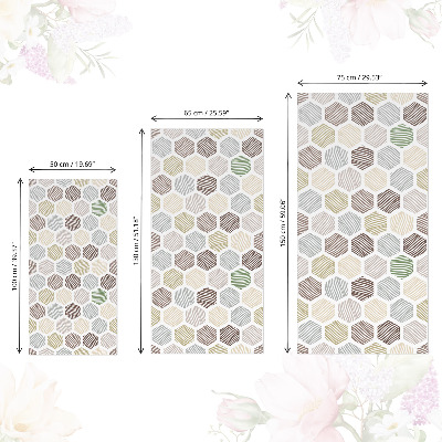 Furniture vinyl wrap Hexagon mosaic