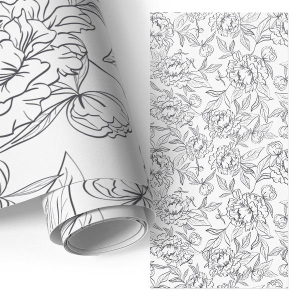 Furniture wrap Floral pattern