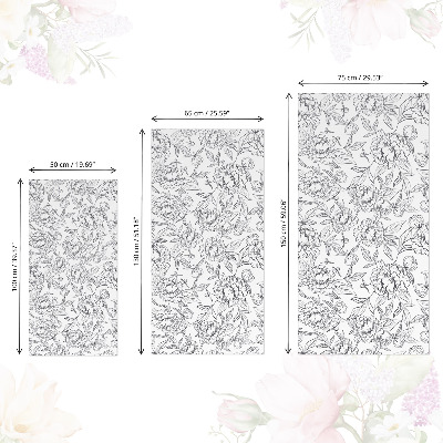 Furniture wrap Floral pattern