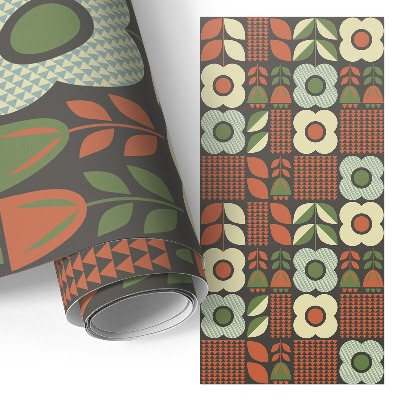 Self-adhesive furniture wrap Flowers folklore