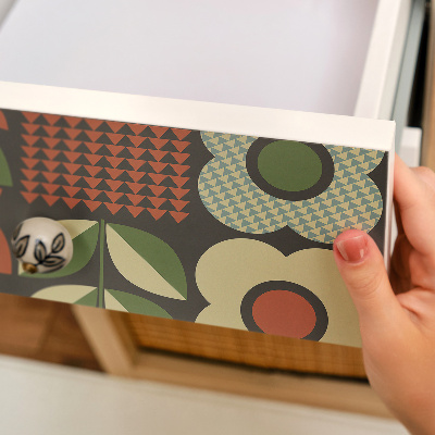 Self-adhesive furniture wrap Flowers folklore