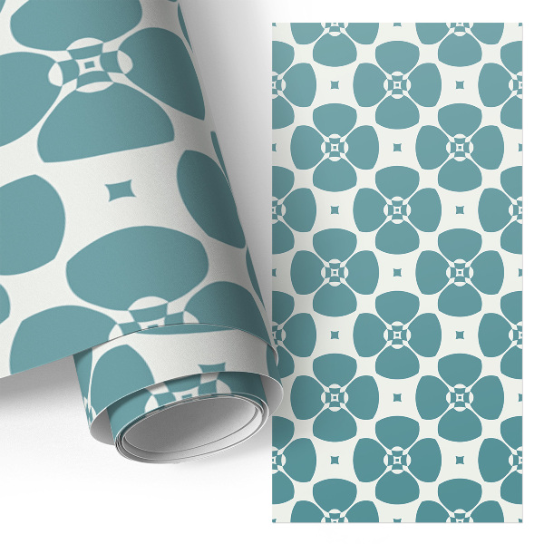 Self-adhesive furniture wrap Floral geometry