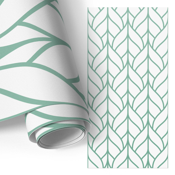 Furniture vinyl wrap Geometric leaves