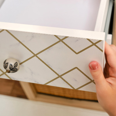 Furniture vinyl wrap Marble geometry