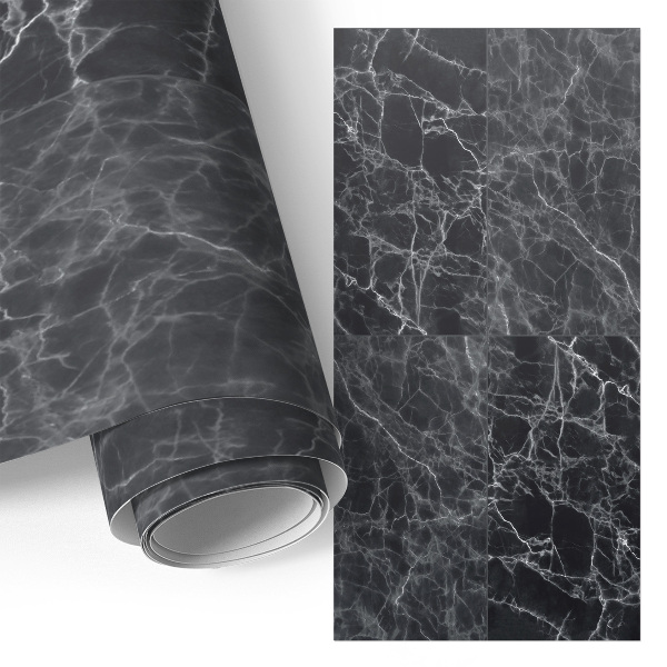 Self-adhesive furniture wrap Dark marble