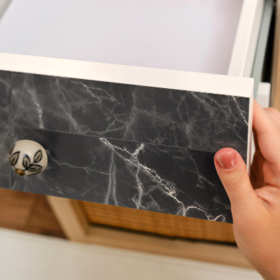Self-adhesive furniture wrap Dark marble