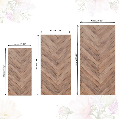 Furniture sticker Wooden herringbone