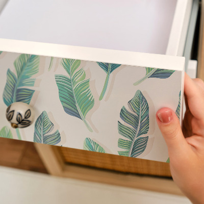 Self-adhesive furniture wrap Tropical leaves