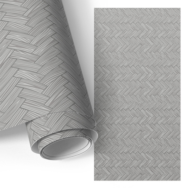 Furniture vinyl wrap Gray braid