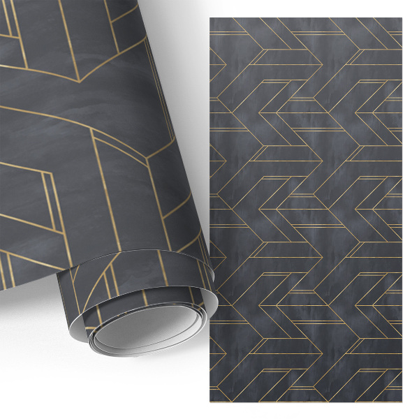 Self-adhesive furniture wrap Geometric pattern